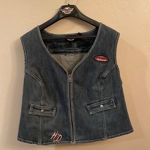 Harley Davidson women’s denim vest